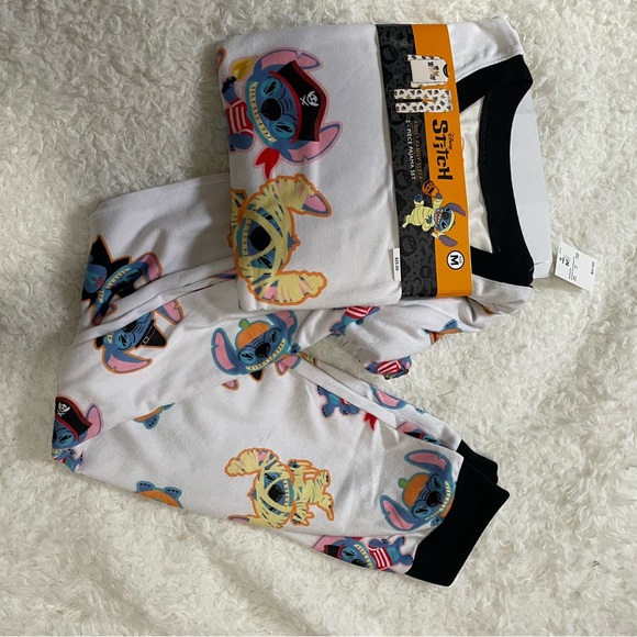 Disney women’s Pajama Set - White with Colorful Cartoon Characters - Picture 11 of 13